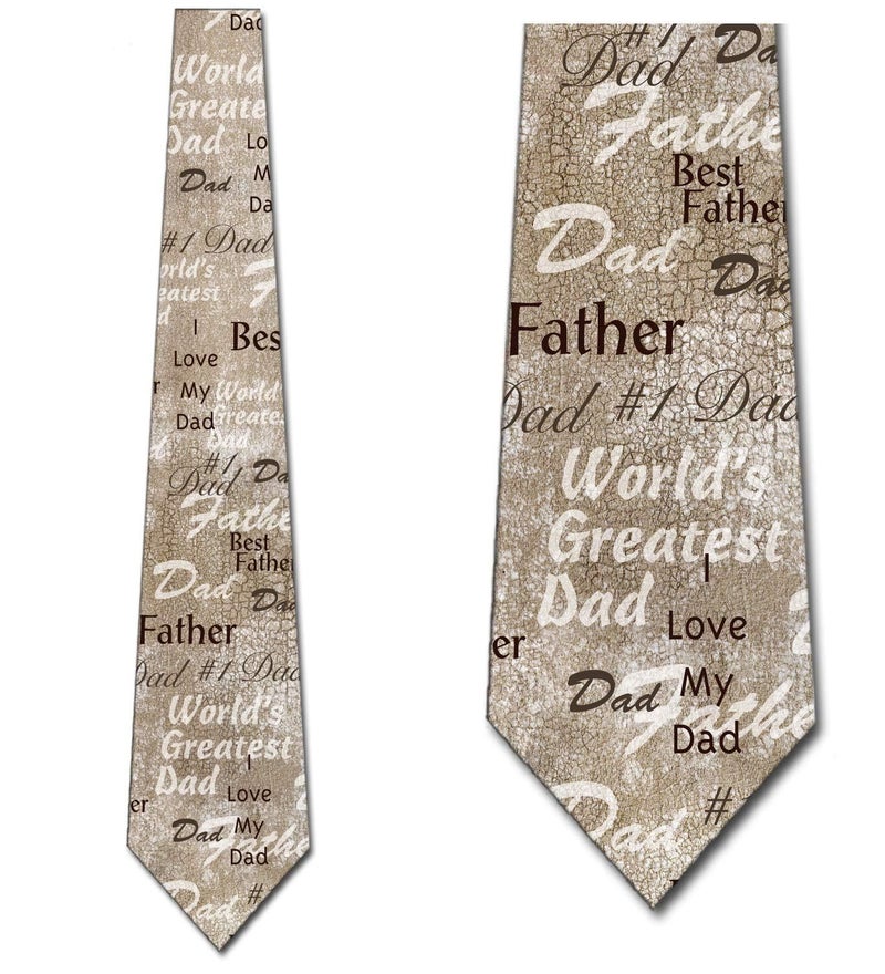 Three Rooker Father's Day Ties Worlds Greatest Dad Necktie - Image 2